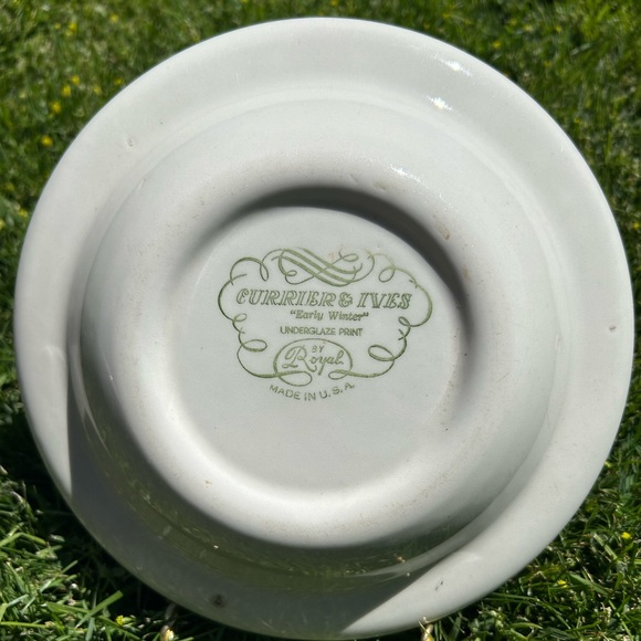 Currier & Ives Vintage Salad Bowls EUC “The old grist mill” - Picture 4 of 5